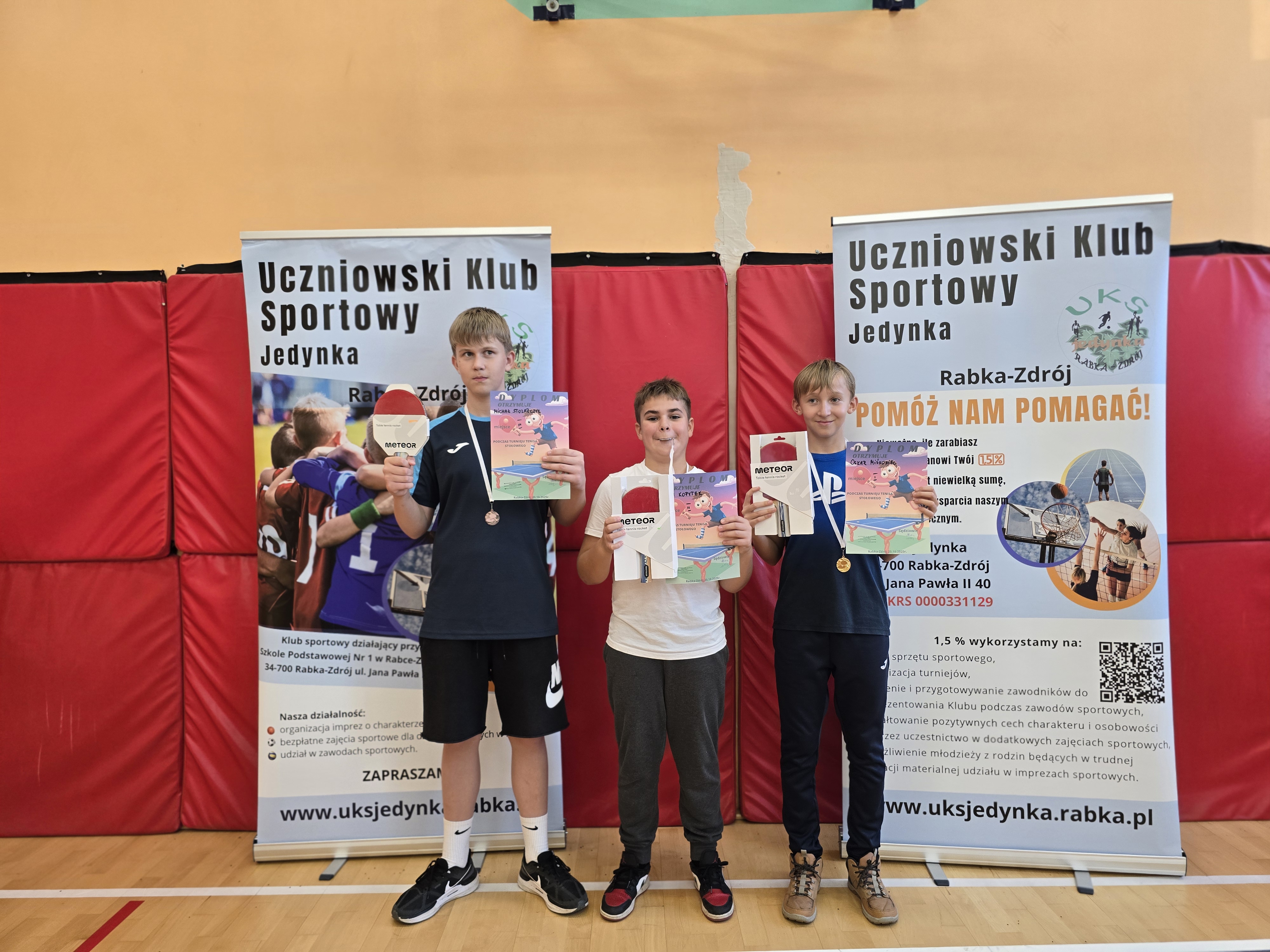 Turniej tenisa stołowego dla dzieci i młodzieży UKS Jedynka Rabka-Zdrój
