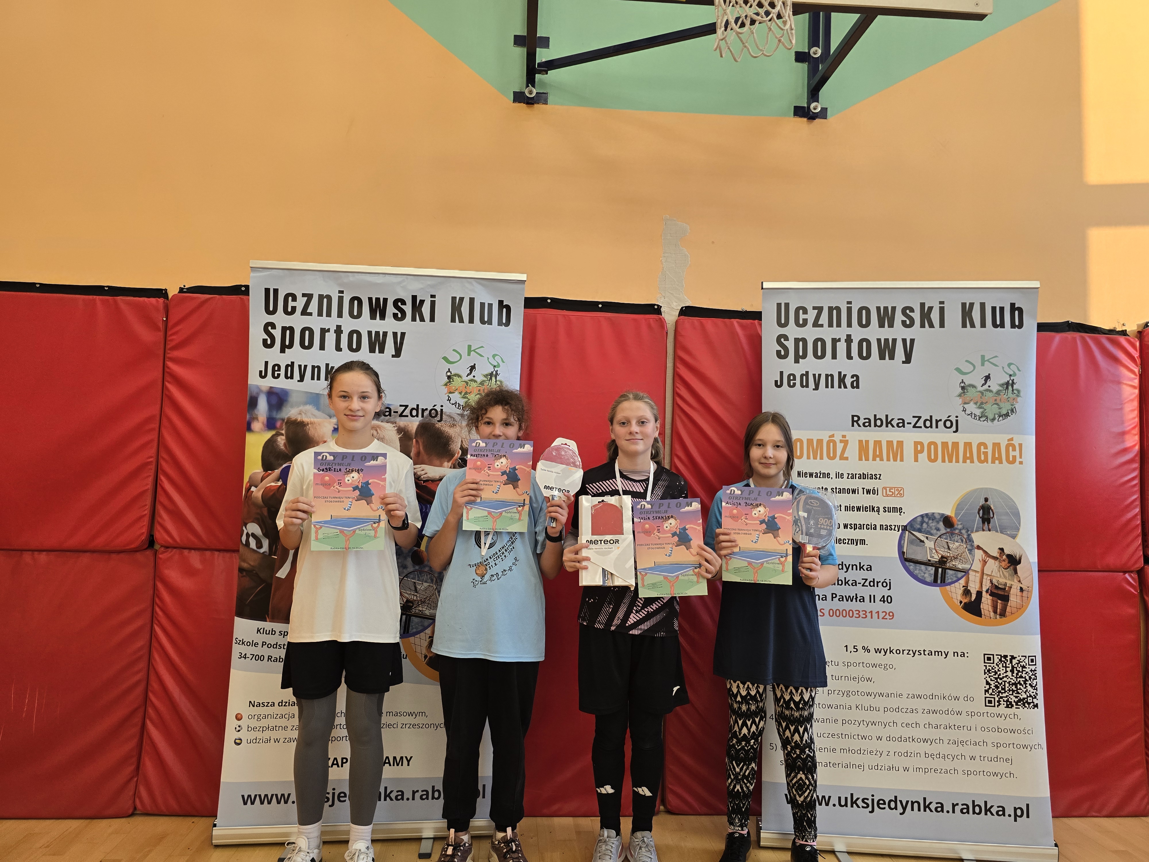 Turniej tenisa stołowego dla dzieci i młodzieży UKS Jedynka Rabka-Zdrój