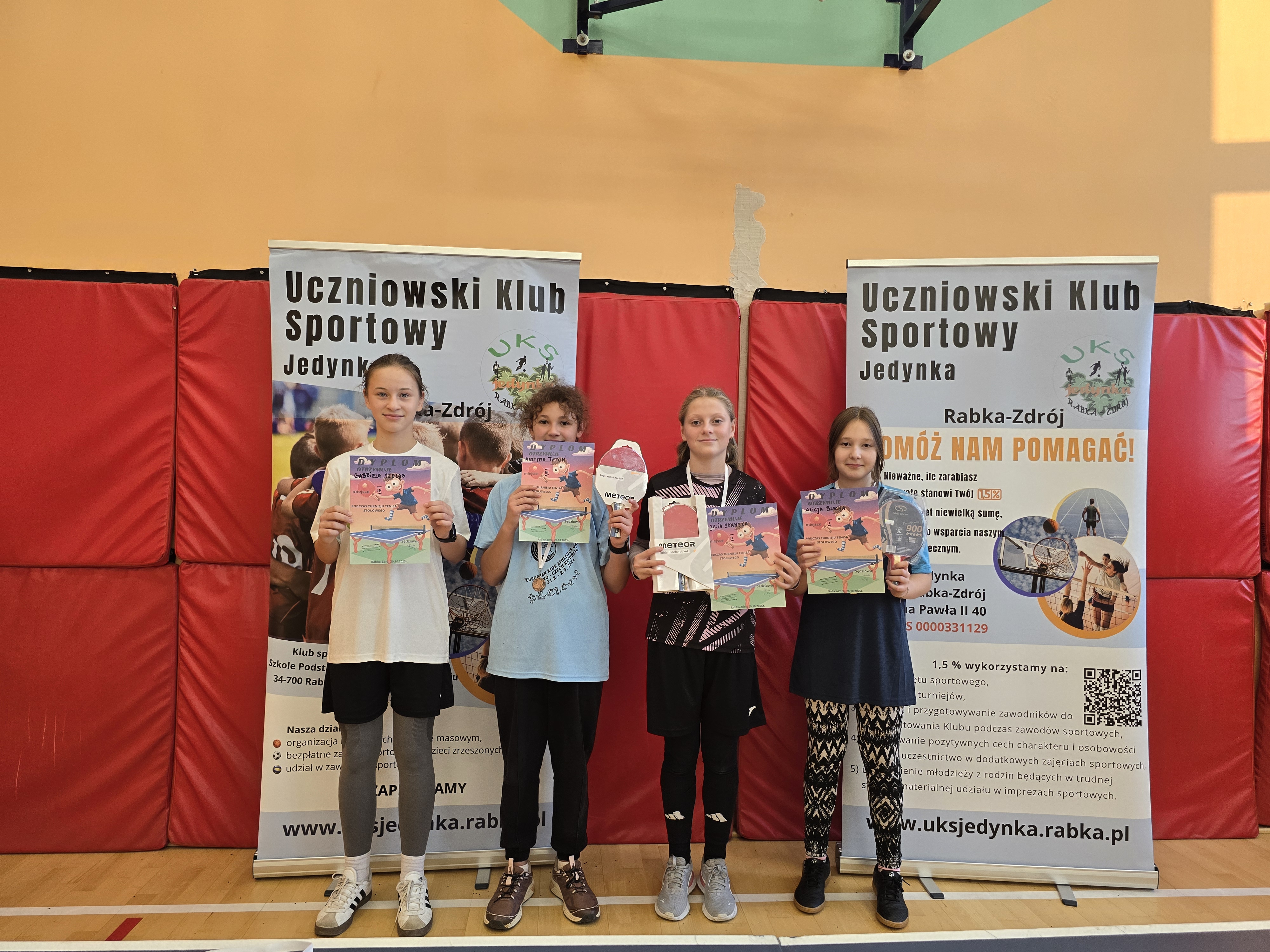 Turniej tenisa stołowego dla dzieci i młodzieży UKS Jedynka Rabka-Zdrój