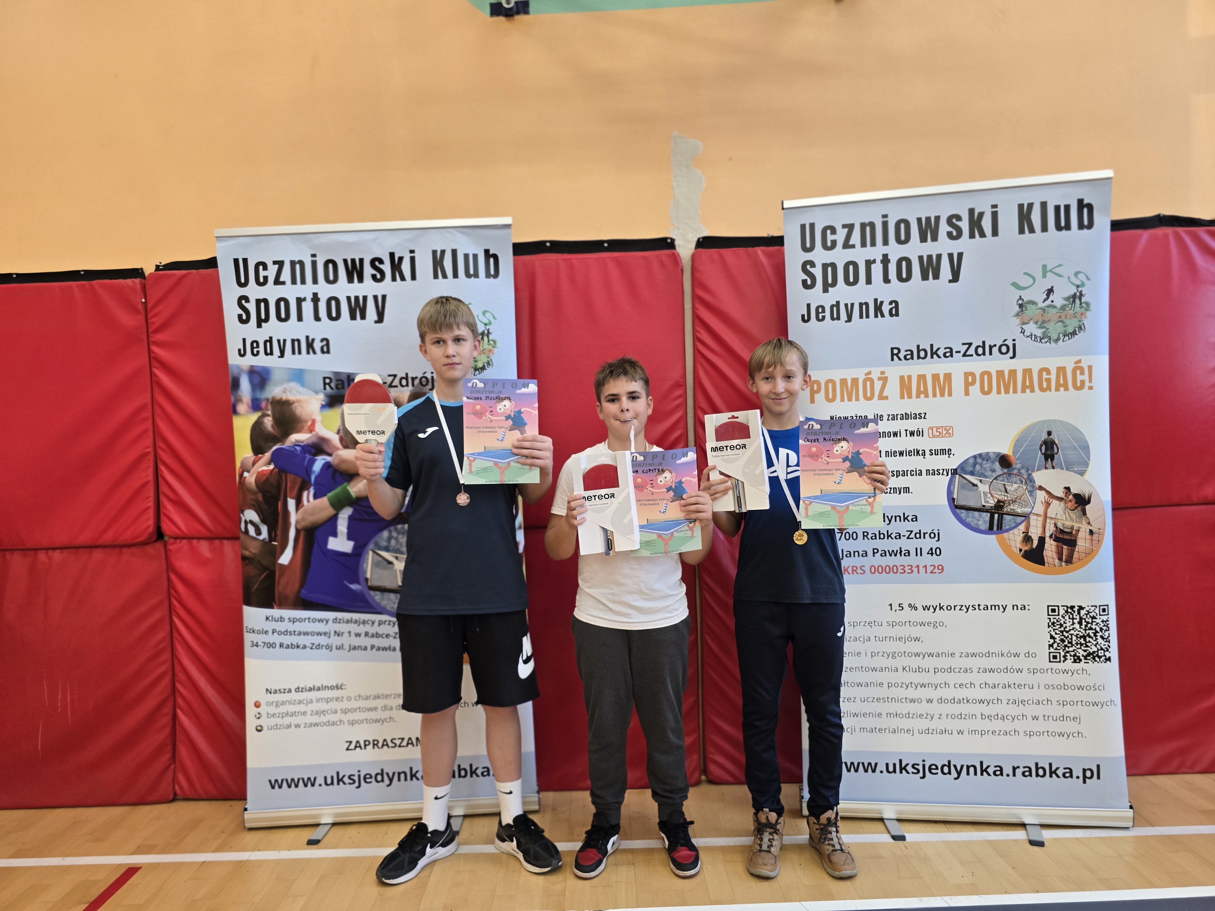 Turniej tenisa stołowego dla dzieci i młodzieży UKS Jedynka Rabka-Zdrój